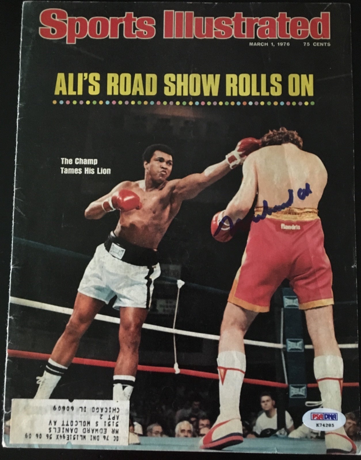 Muhammad Ali Signed Sports Illustrated Magazine Cover w/PSA DNA LOA