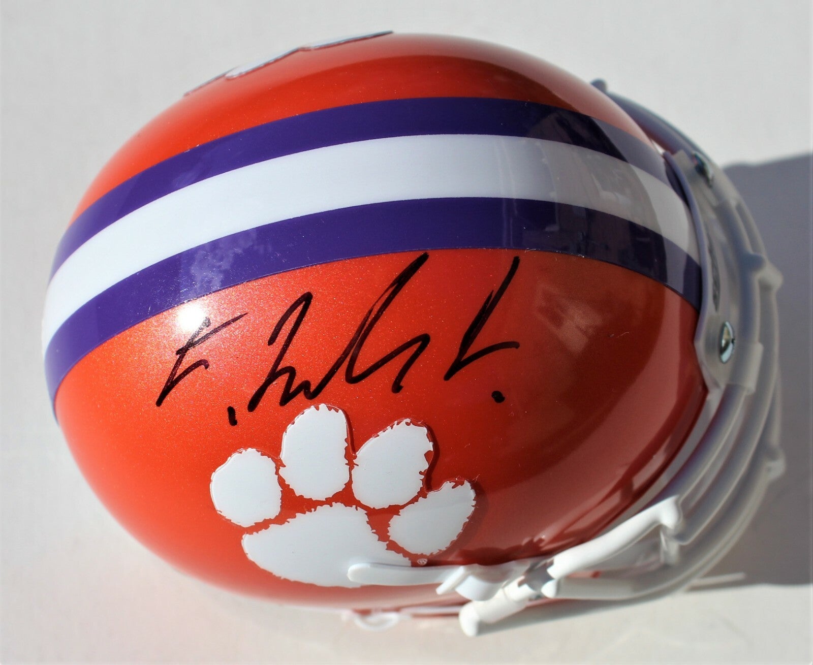 Frank Ladson Signed Clemson Tigers Mini Football Helmet W/COA #2 C