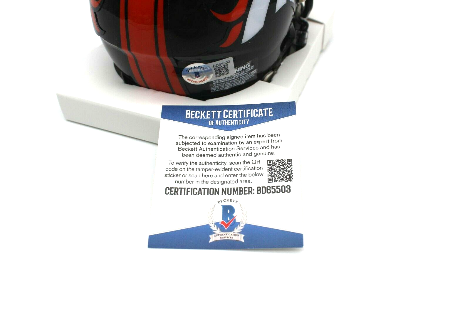 John Lynch Signed Denver Broncos Mini Football Helmet w/Beckett COA BD65503