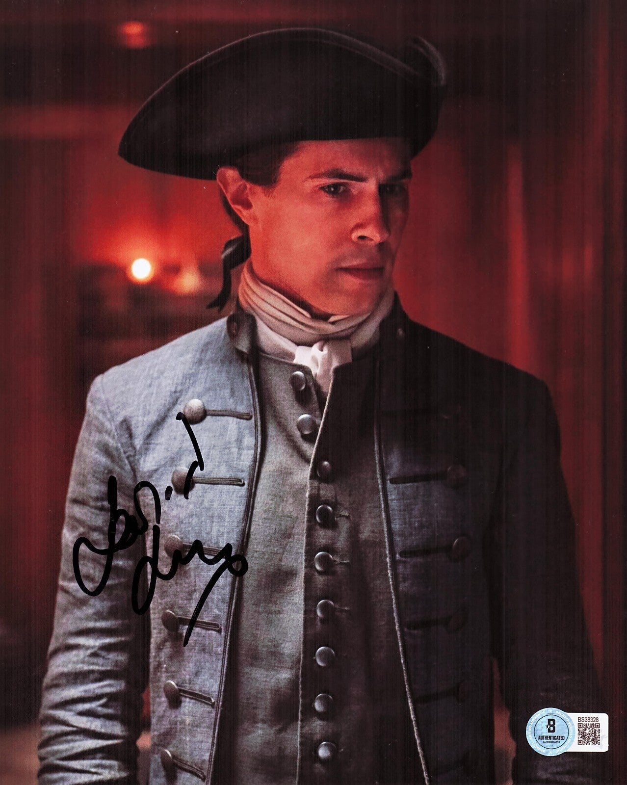 David Berry Signed Outlander Lord John Grey 8x10 Photo W/Beckett COA BS38328