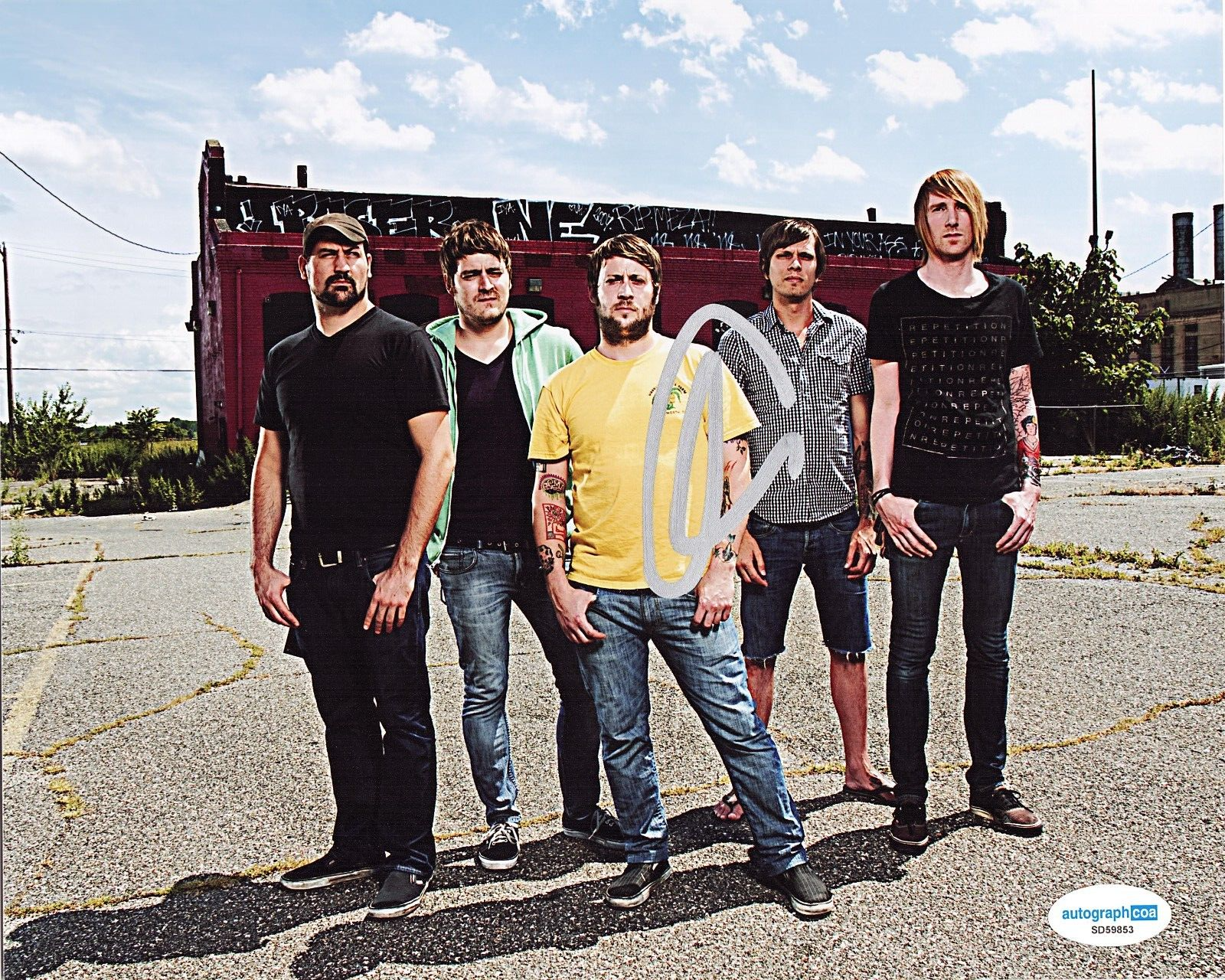 Chris Hornbrook Poison The Well Heavy Metal Signed 8x10 Photo w/ACOA SD59853