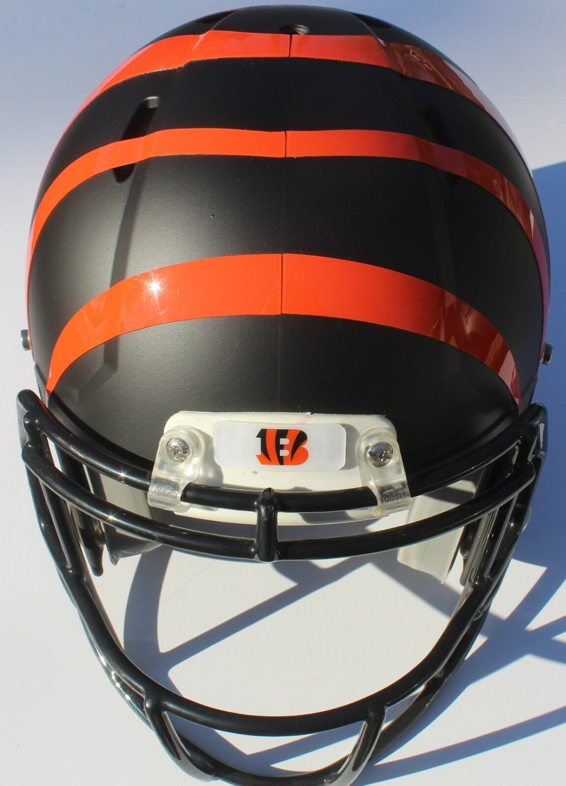 Cincinnati Bengals Custom Speed Blaze Football Helmet QB Decals Used Burrow