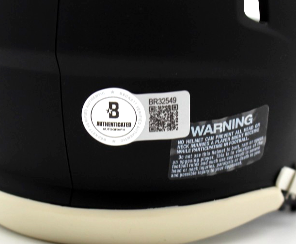Nick Nash Signed Custom Atlanta Falcons Mini Helmet w/Beckett COA BR32549