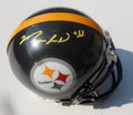 Markus Wheaton Signed Pittsburgh Steelers Football Mini Helmet w/COA 2015