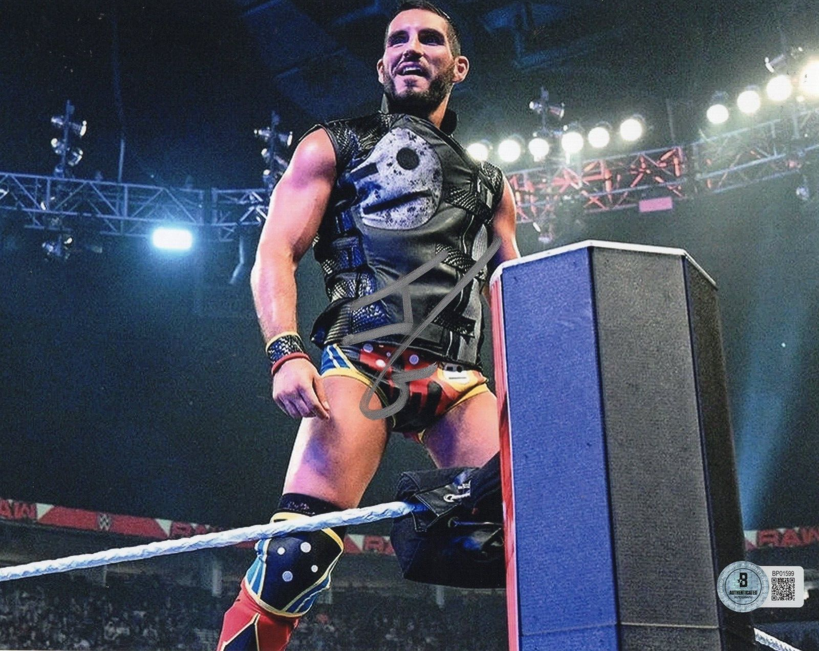 Johnny Gargano Wrestling WWE NXT Signed 8x10 Photo w/Beckett COA BP01599