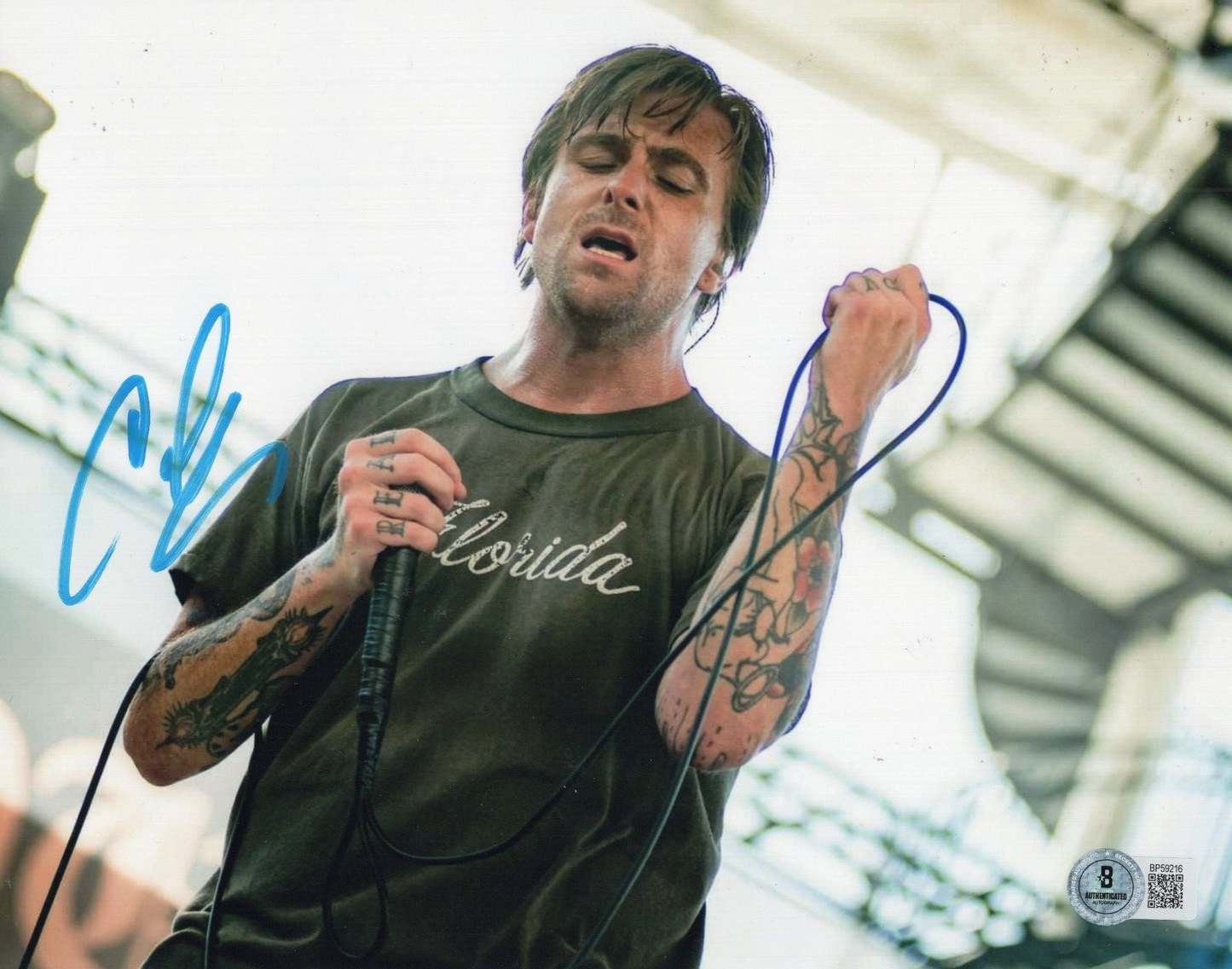 Anthony Green Signed LS Dunes Alternative Rock 8x10 Photo w/Beckett COA BP59216