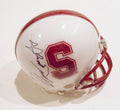 Keller Chryst Signed Stanford Mini Helmet w/COA Cardinal Football #1