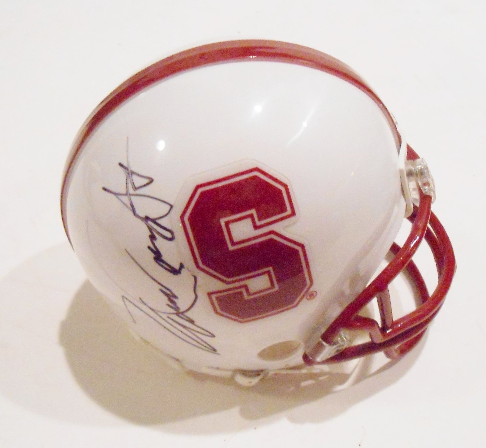 Keller Chryst Signed Stanford Mini Helmet w/COA Cardinal Football #1