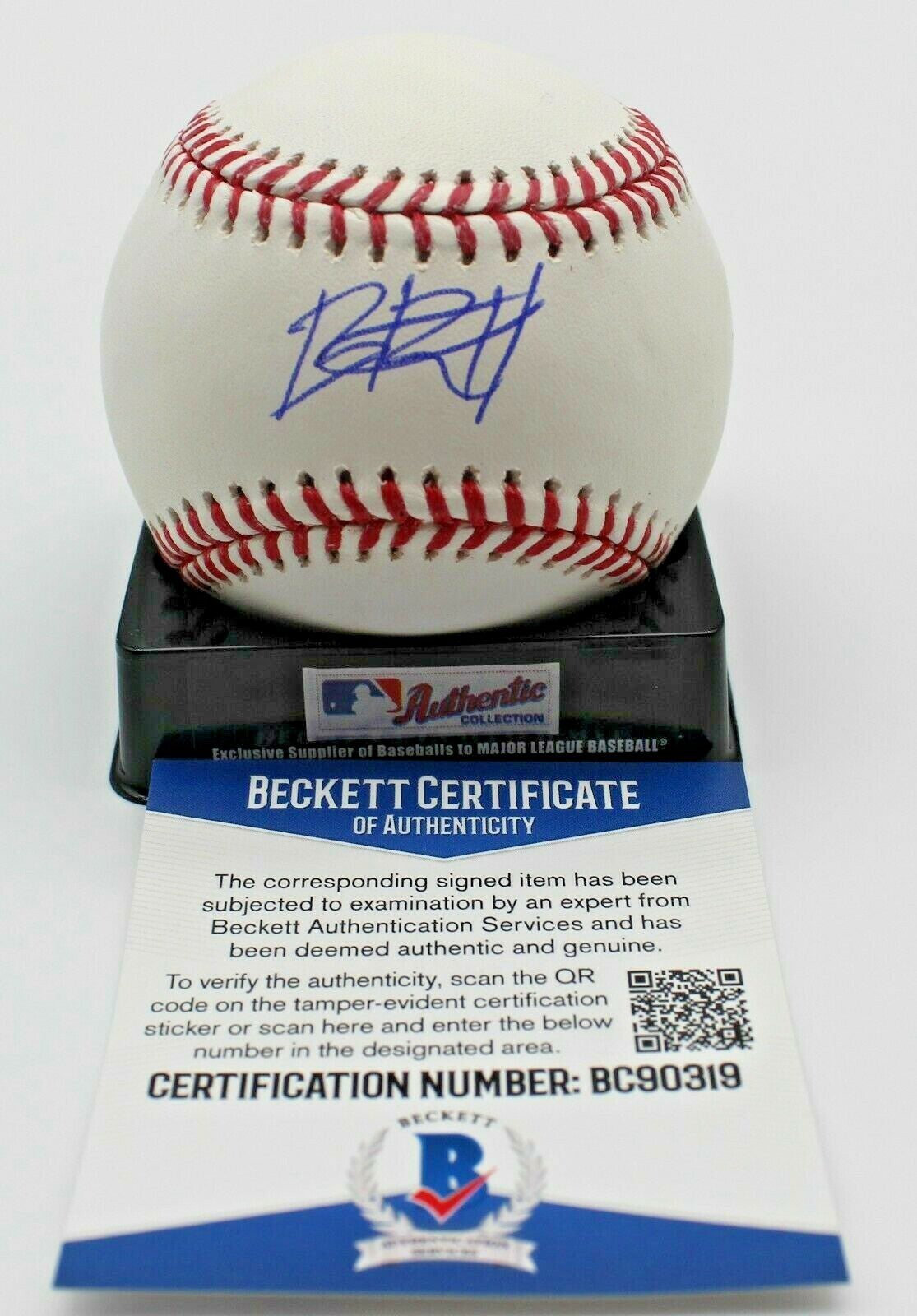 Bryan Ramos Signed Official MLB Baseball w/Beckett COA BC90319 Chicago White Sox