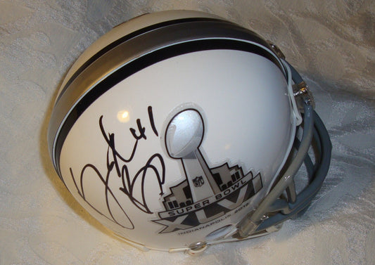 Brandon Bing Signed Super Bowl XLVI Mini Helmet w/COA 46 Giants Patriots
