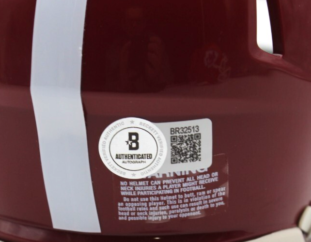 CJ Dippre Signed Alabama Crimson Tide Mini Football Helmet w/Beckett BR32513