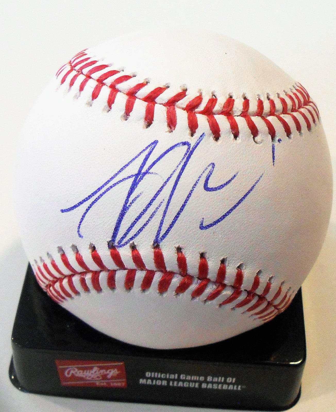 Justin Williams Signed Official Major League Baseball W/COA Tampa Bay Rays
