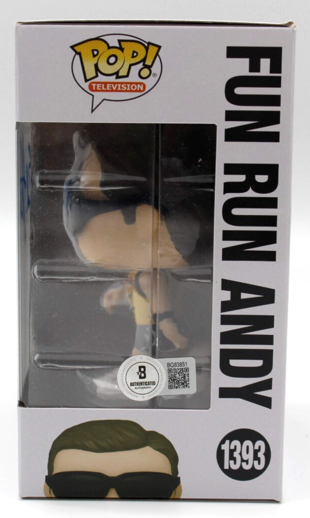 Ed Helms Signed The Office Fun Run Andy Funko Pop 1393 w/Beckett COA BQ83851