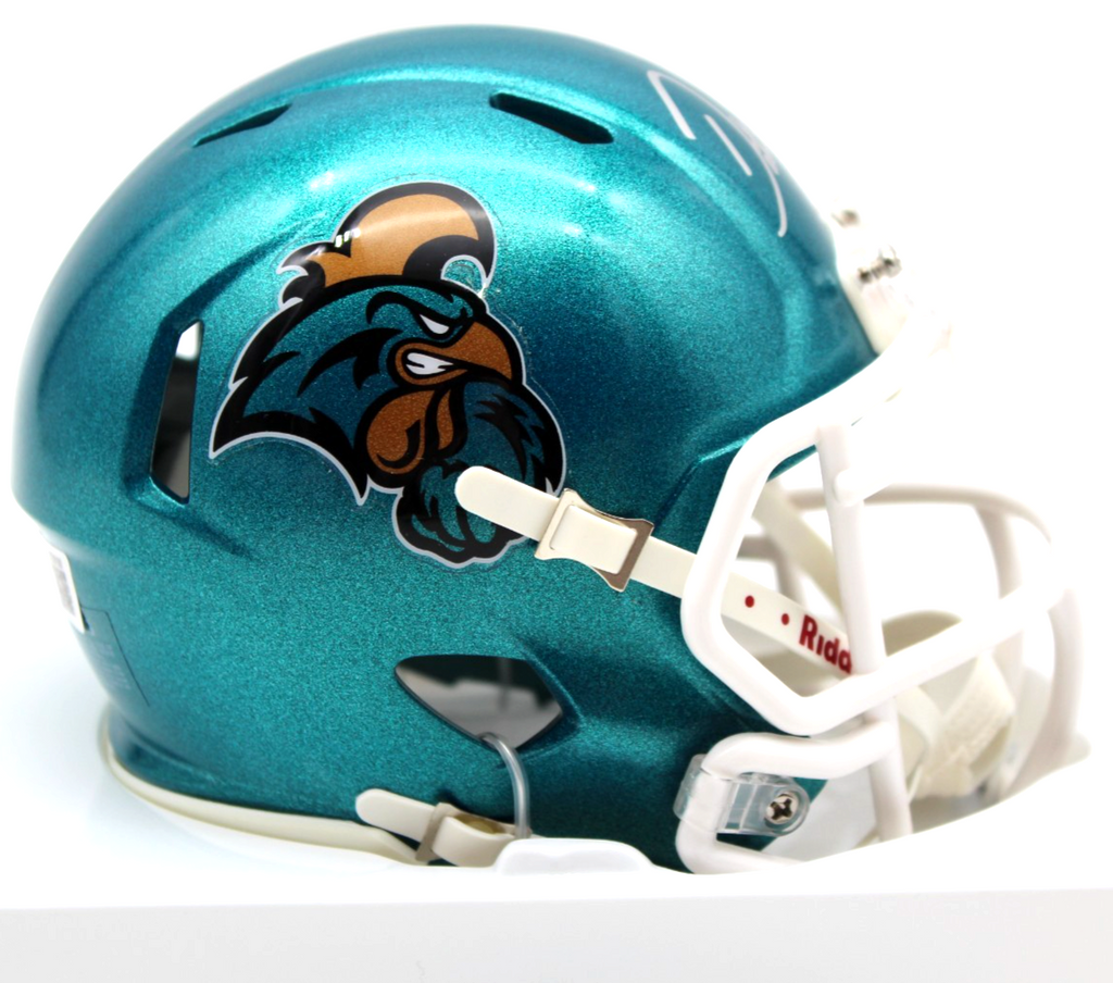 Dustin Johnson Signed Coastal Carolina Mini Helmet Masters w/Beckett BAS BT56190
