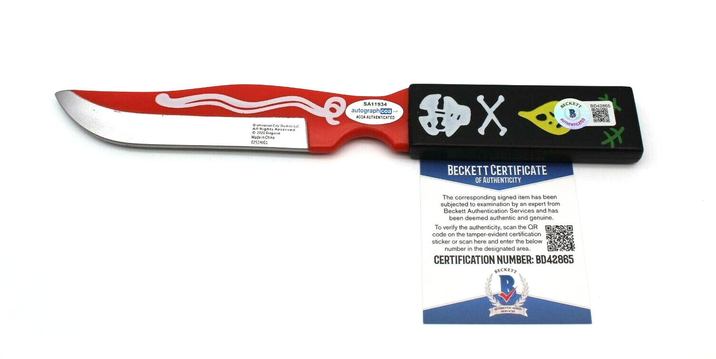 Ed Gale Signed Chucky Plastic Toy Knife w/Beckett Authentication COA