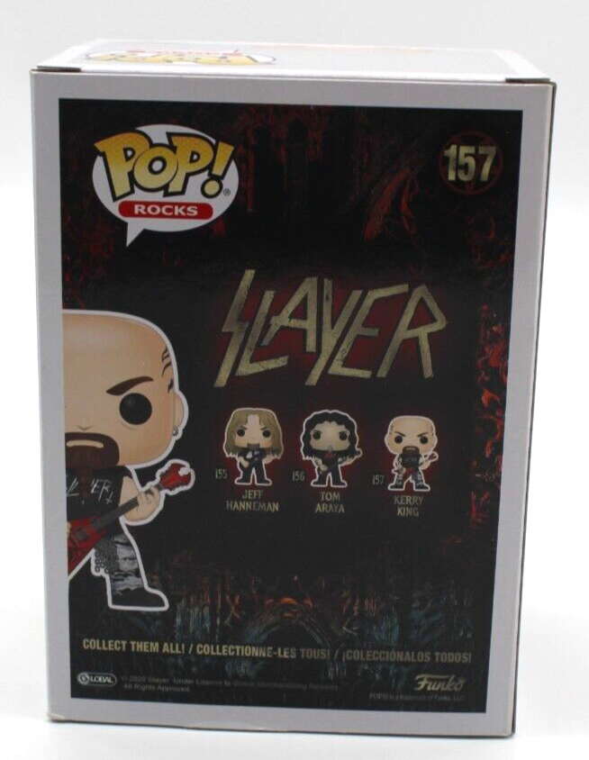 Kerry King Slayer Signed Funko Pop 157 Pop Rocks w/Beckett COA BM50301 *Swap*