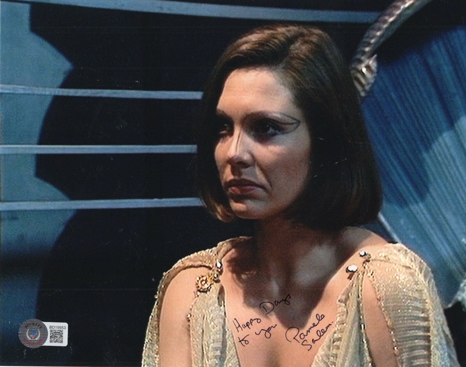 Pamela Salem Signed Doctor Who TV Show 8x10 Photo w/Beckett BAS COA BD19953