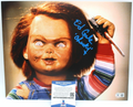 Ed Gale Signed Child's Play Movie Chucky 11x14 Photo w/Beckett COA BD42839