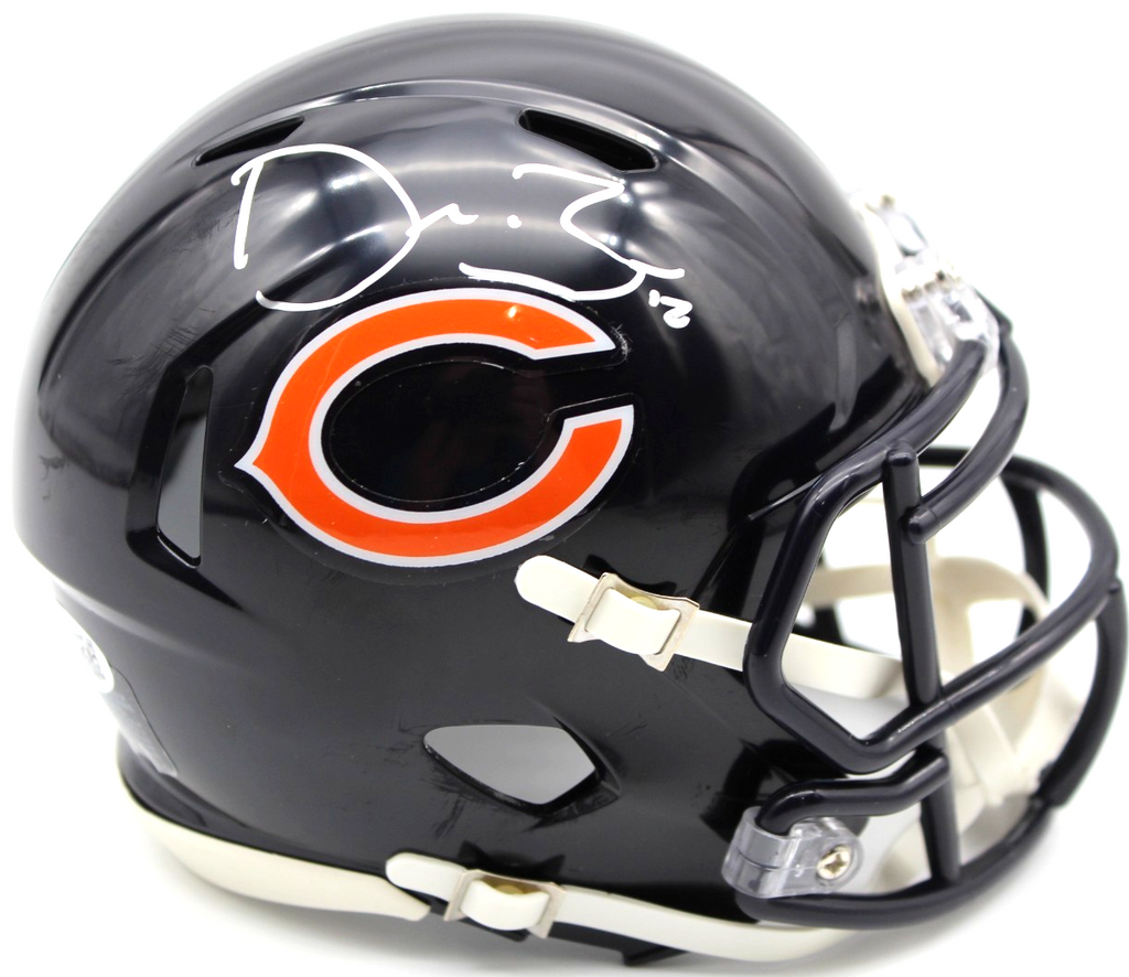 Devin Bush Chicago Bears Signed Mini Football Helmet w/JSA COA CR86534