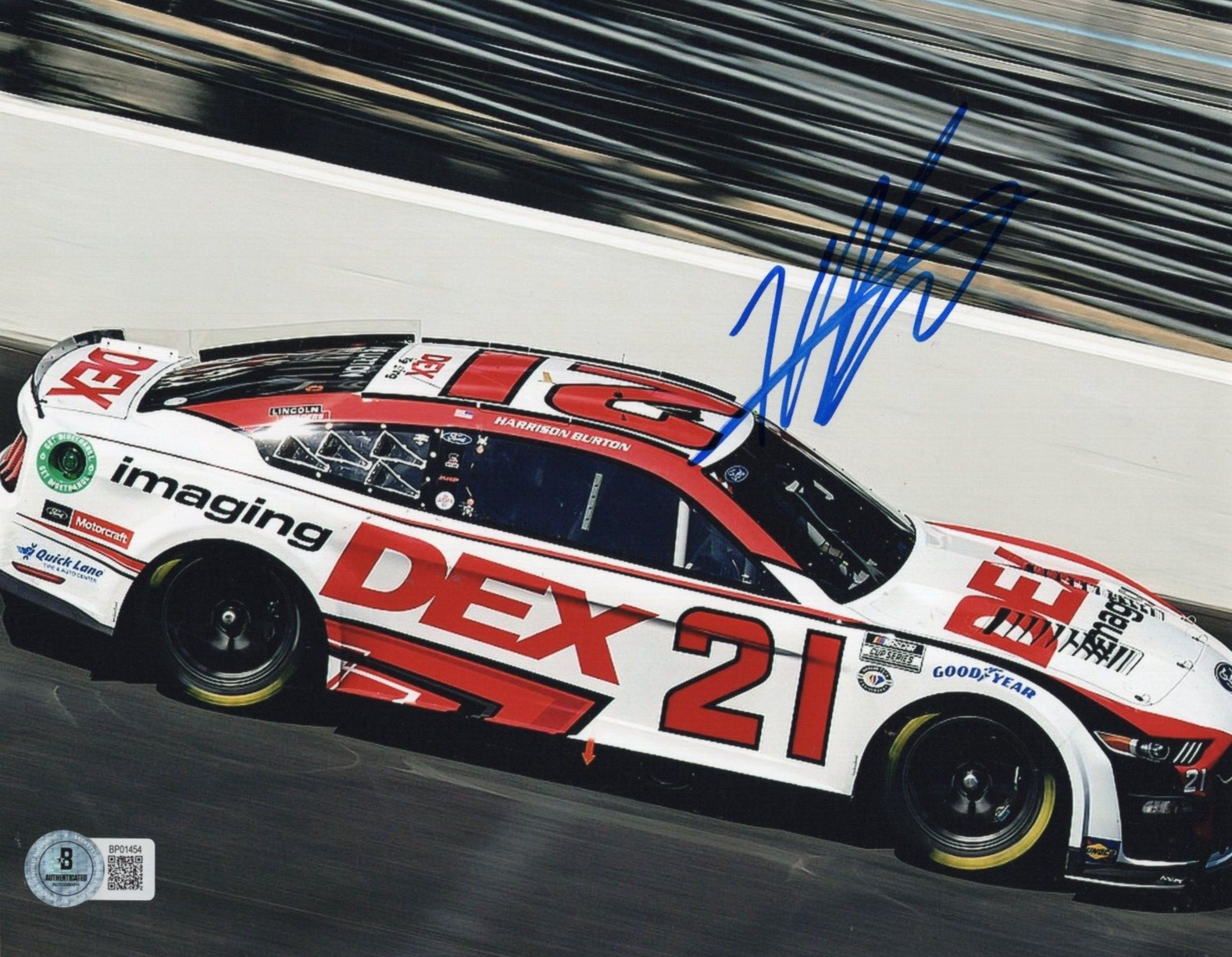 Harrison Burton Nascar Racing Driver Signed 8x10 Photo w/Beckett COA BP01454