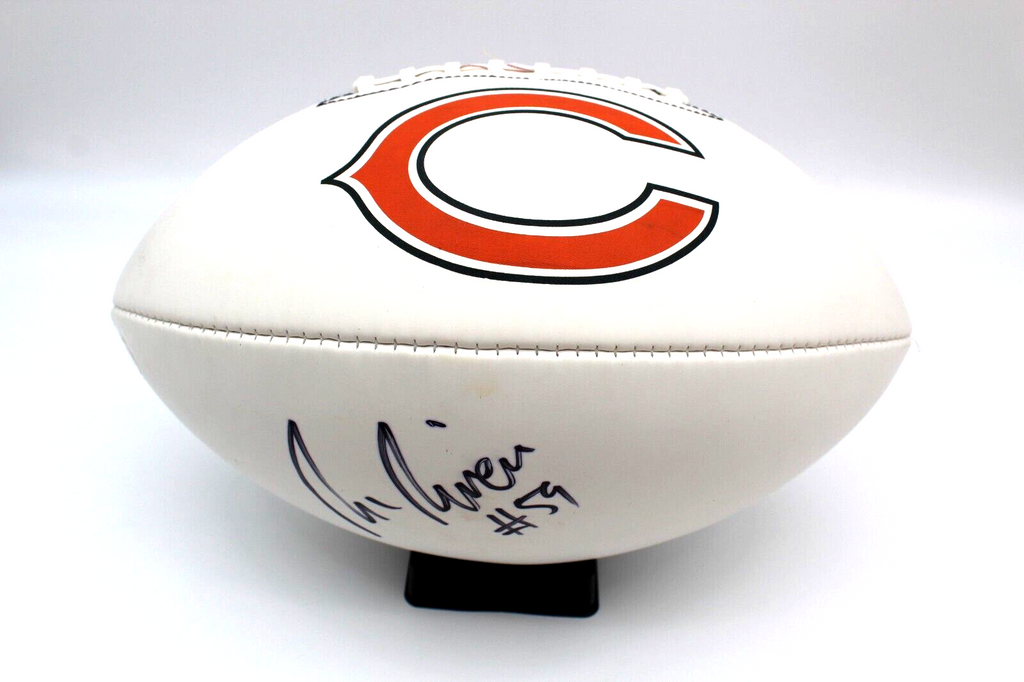 Ron Rivera Chicago Bears Signed Full Size Logo Football W/PSA DNA COA AM15268