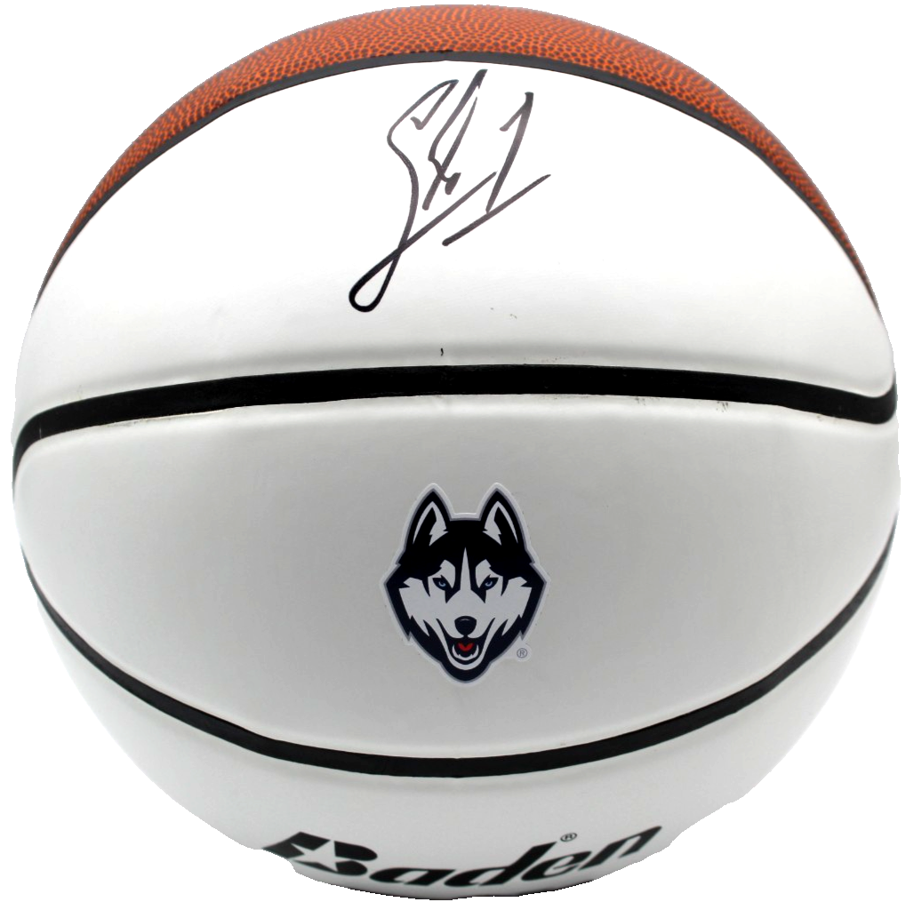 Solo Ball Signed UCONN Huskies Logo Basketball w/Beckett COA BW61126