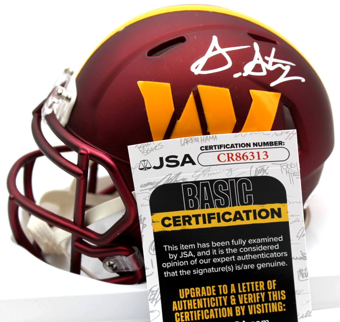 Sonny Styles & Antonio Williams Commanders Signed Mini Helmet w/JSA COA CR86313