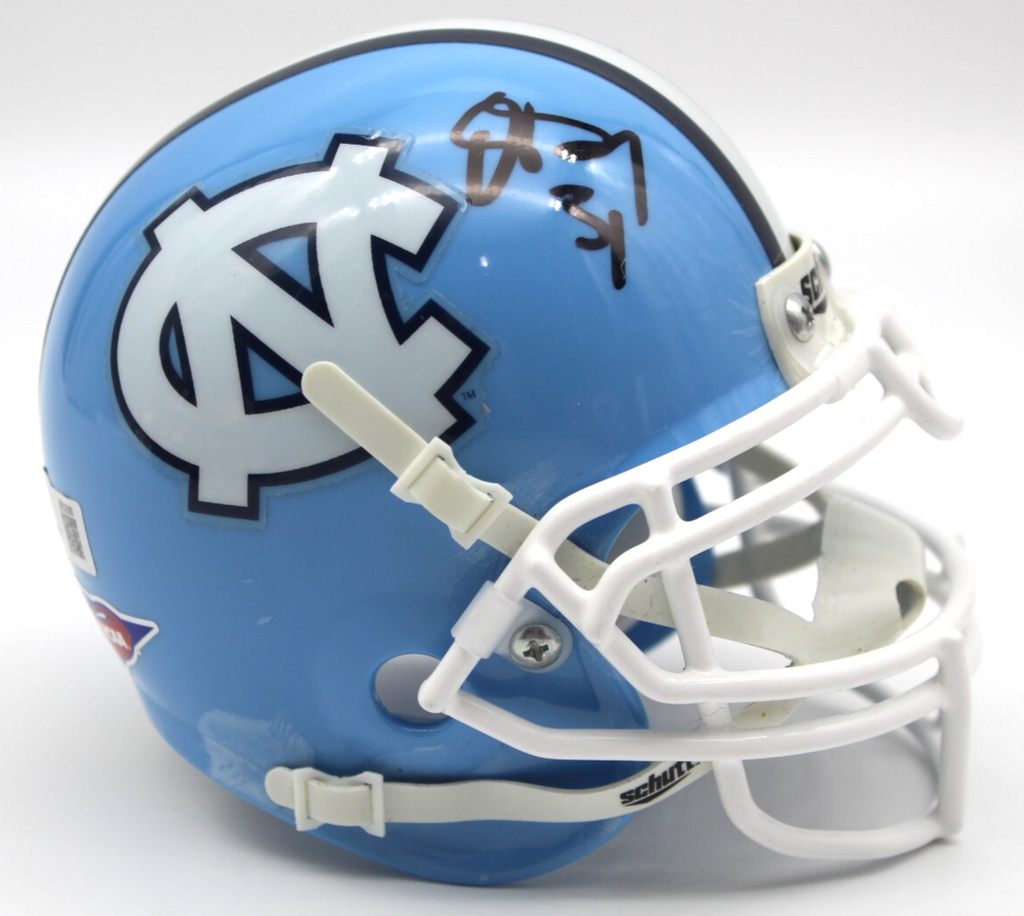 Dre Bly Signed North Carolina Tar Heels Mini Football Helmet w/Beckett BR32585