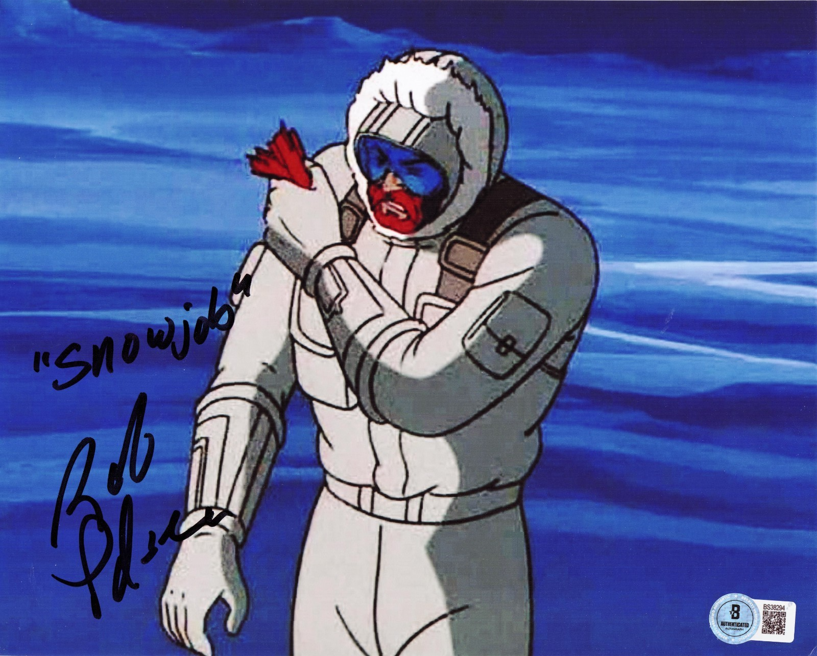 Rob Paulsen Signed Snow Job G.I Joe American 8x10 Photo W/Beckett COA BS38294