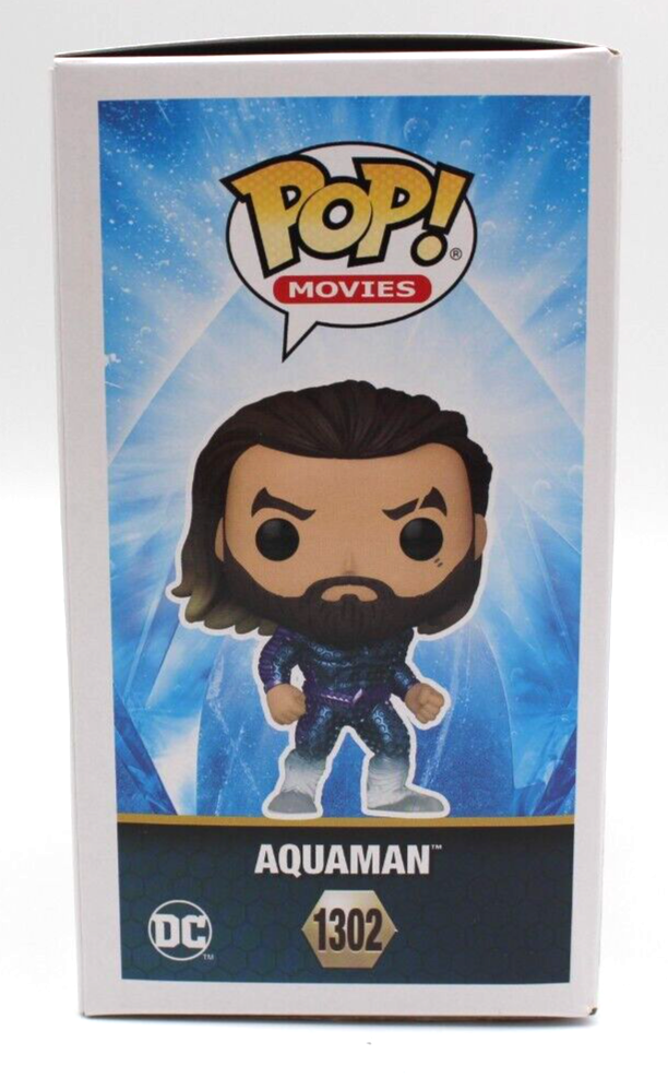 Jason Momoa Signed Aquaman Lost Kingdom 1302 DC Funko Pop w/Beckett COA BN07921