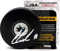 Cam Lund Signed San Jose Sharks Official Hockey Autograph Puck w/JSA COA CM05115