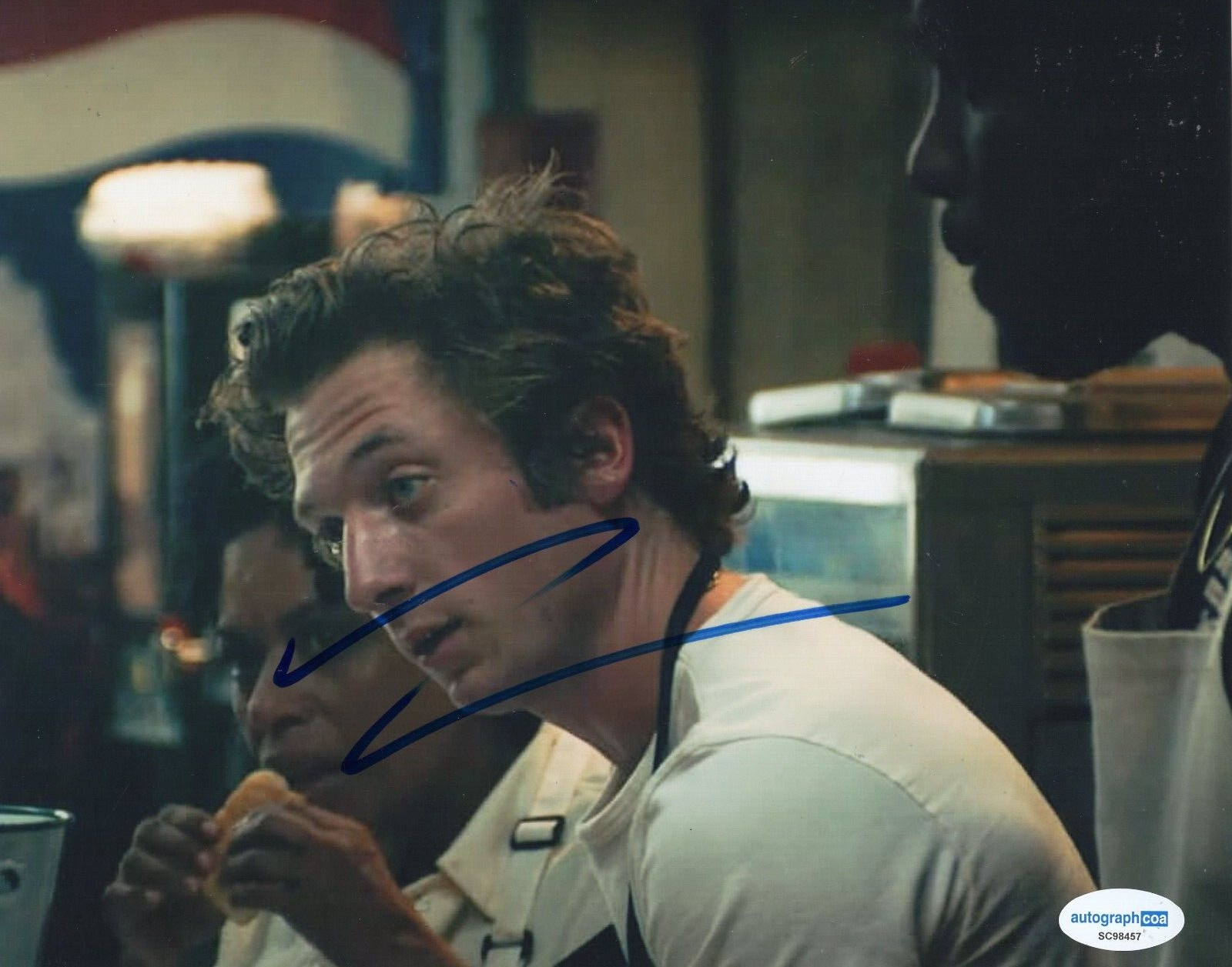 Jeremy Allen White The Bear Chef Carmy Carmen Signed 8x10 Photo w/ACOA SC98457