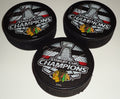 Marcus Kruger signed 2015 Chicago Blackhawks Champions hockey puck w/coa