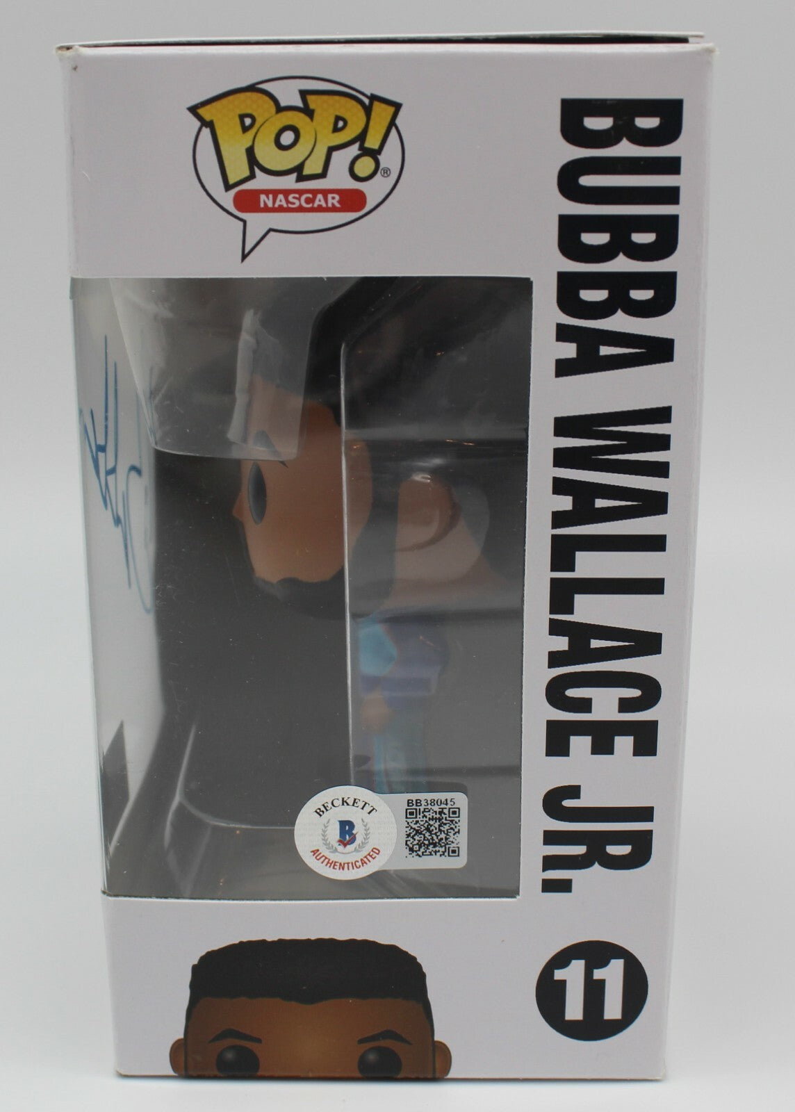Bubba Wallace Nascar Racing #11 Signed Funko Pop w/Beckett COA BB38045