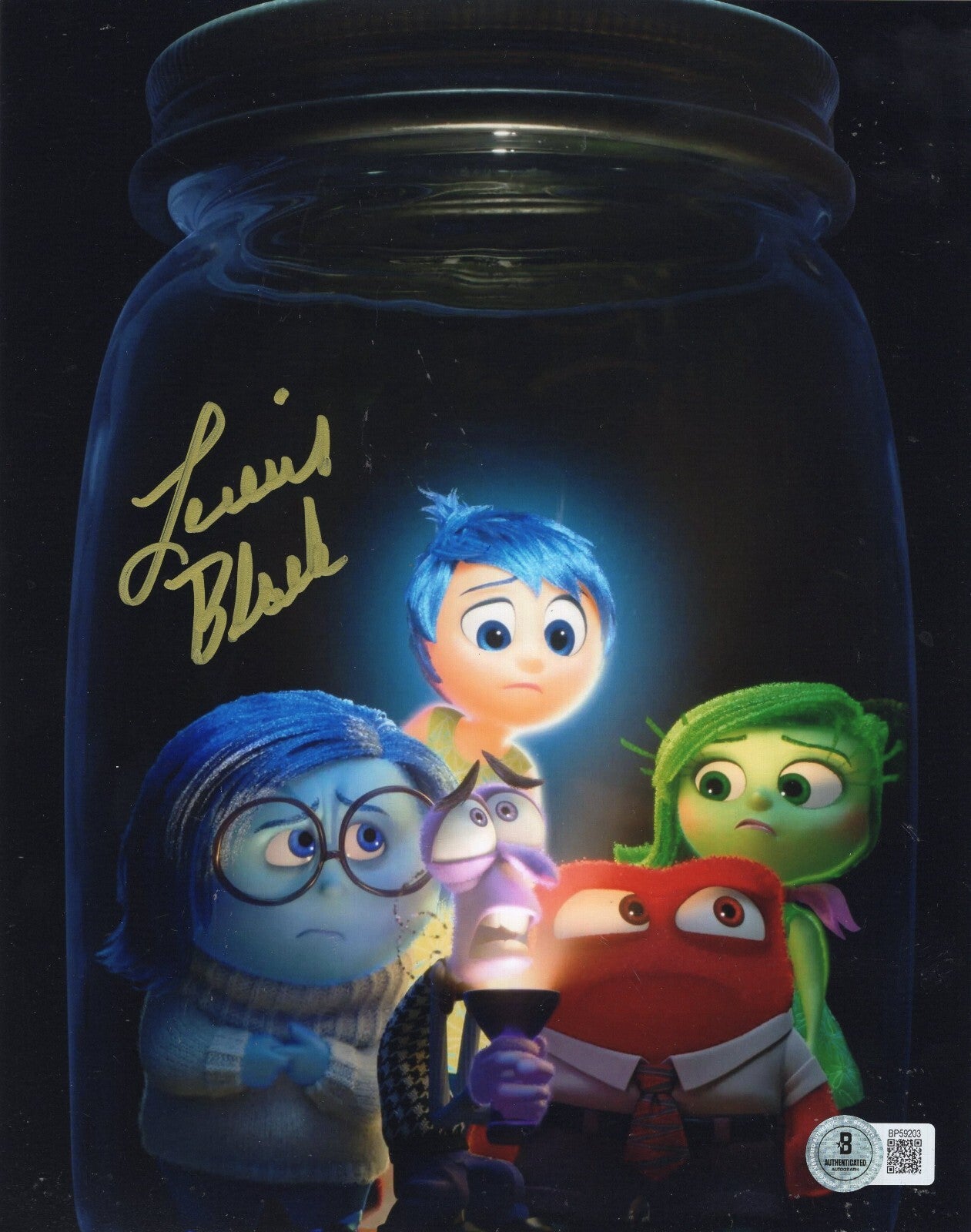Lewis Black Inside Out Movie Anger Signed 8x10 Photo w/Beckett COA BP59203