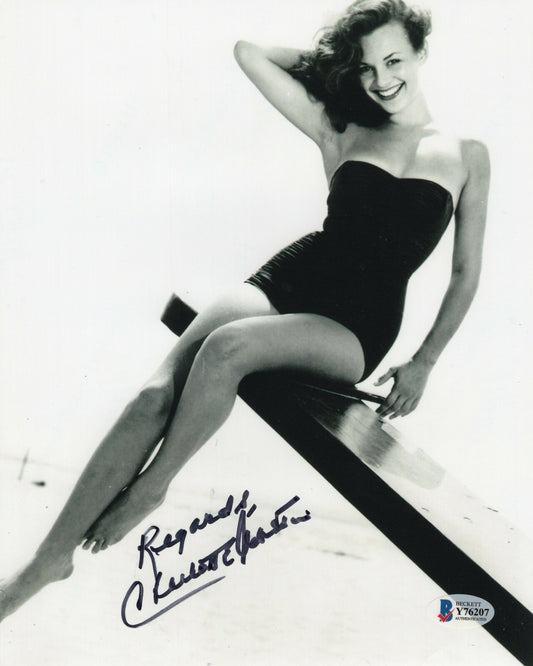 Charlotte Austin Signed The Bride and The Beast 8x10 Photo w/Beckett COA Y76207