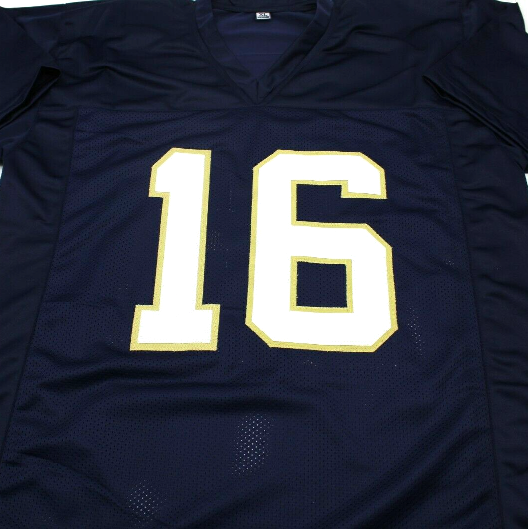 Brandon Joseph Signed Custom Blue Notre Dame Football Jersey w/JSA COA Proof