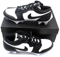 Jordan 1 Football Cleats Low TD Panda Black White FJ6245-100 NEW Size 14 New