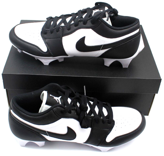 Jordan 1 Football Cleats Low TD Panda Black White FJ6245-100 NEW Size 14 New