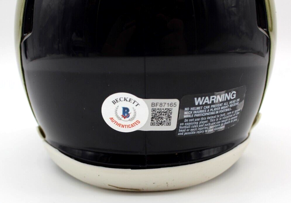 Kurt Warner Signed St. Louis Rams Mini Football Helmet w/Beckett COA BF87165