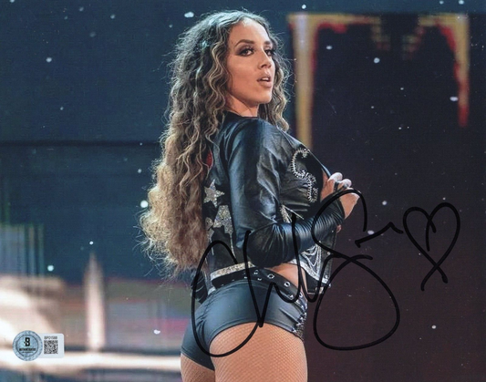 Chelsea Green Wrestling WWE Smackdown Signed 8x10 Photo w/Beckett COA BP01588