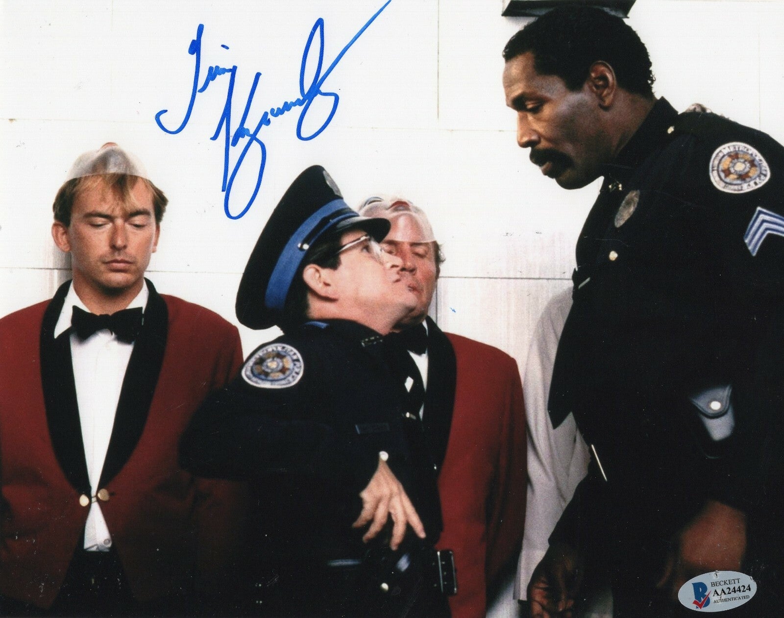 Tim Kazurinsky Police Academy Signed 8x10 Photo w/Beckett COA AA24424 BAS