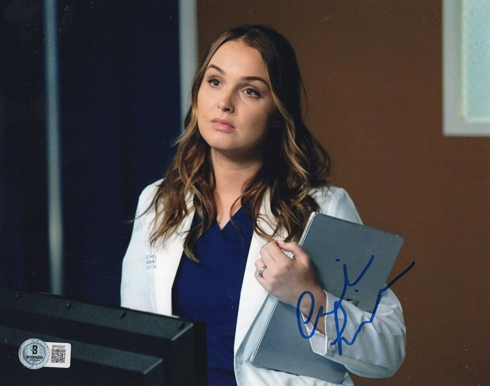 Camilla Luddington Grey's Anatomy "Jo" Signed 8x10 Photo w/Beckett COA BP59287