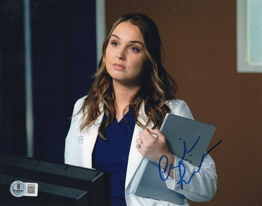 Camilla Luddington Grey's Anatomy "Jo" Signed 8x10 Photo w/Beckett COA BP59287