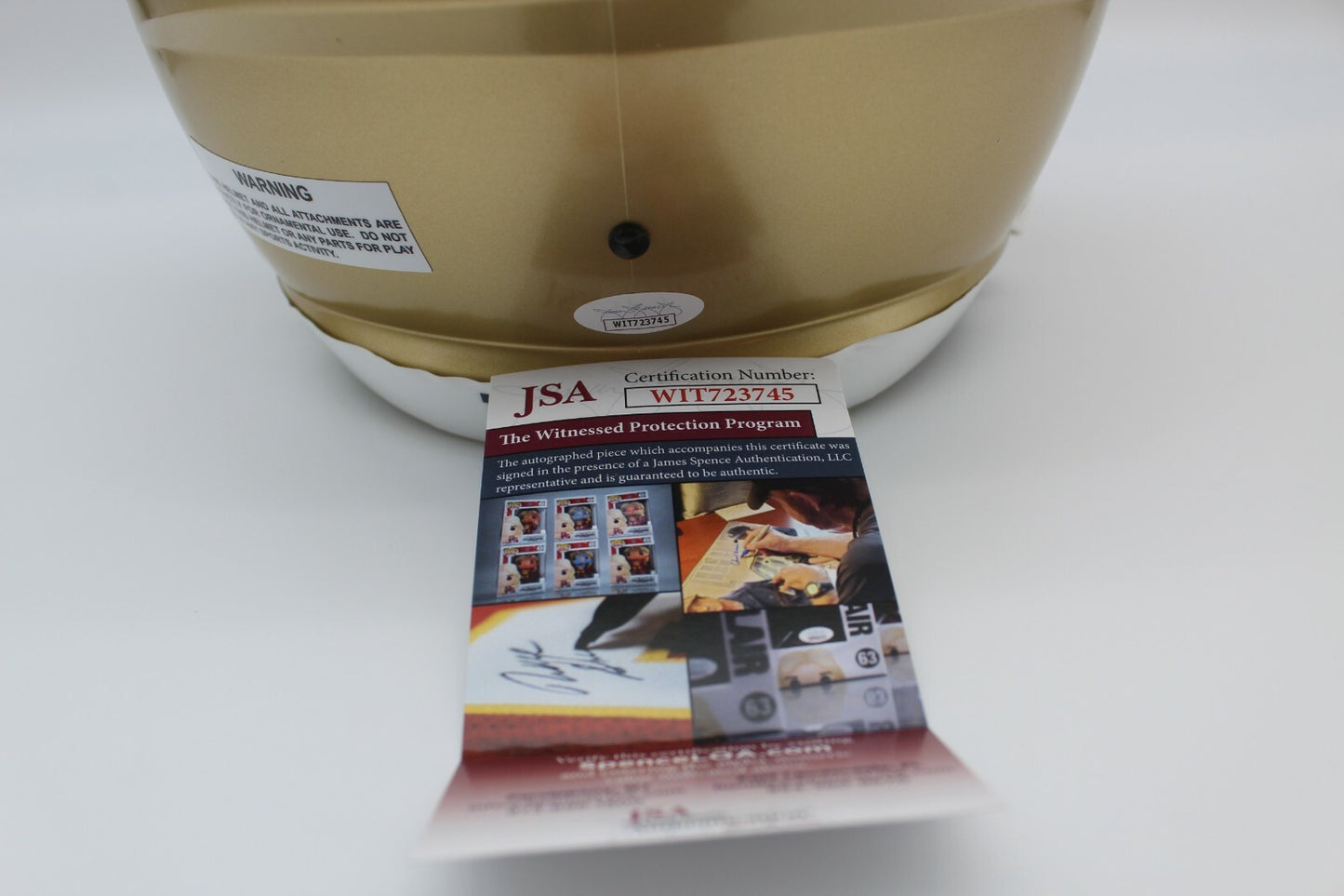Logan Diggs Signed Notre Dame Fighting Irish Full Size Helmet w/JSA COA F/S #5