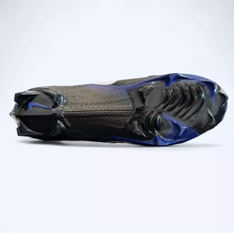 Nike Vapor Edge Pro 360 Football Cleat Men Size 12.5 Black Royal Blue CV6345-002