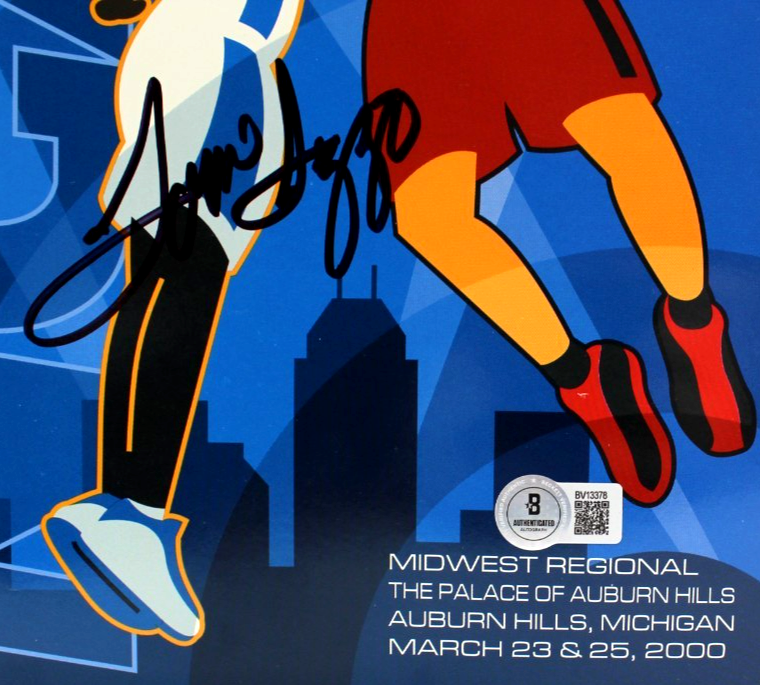 Tom Izzo Signed 2000 NCAA Regional Program Michigan State w/Beckett BV13378