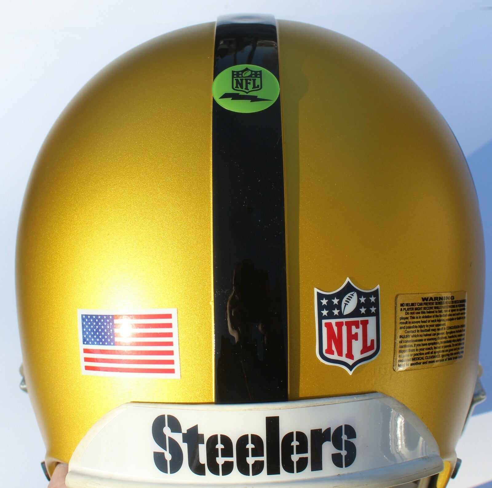 Pittsburgh Steelers Custom Blaze Football Helmet Decals Used Ben Roethlisberger