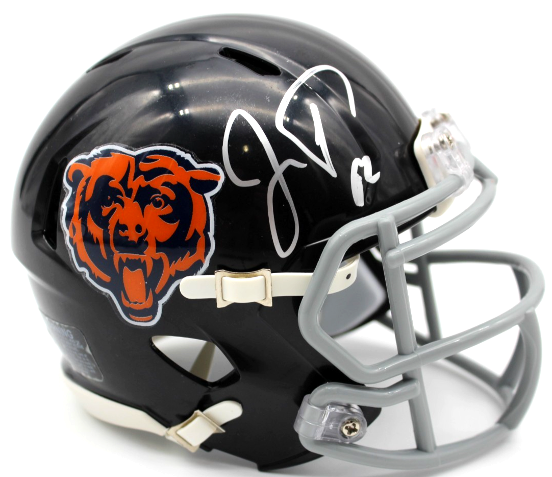 Joe Thuney Signed Chicago Bears Custom Mini Football Helmet w/JSA COA CR86549