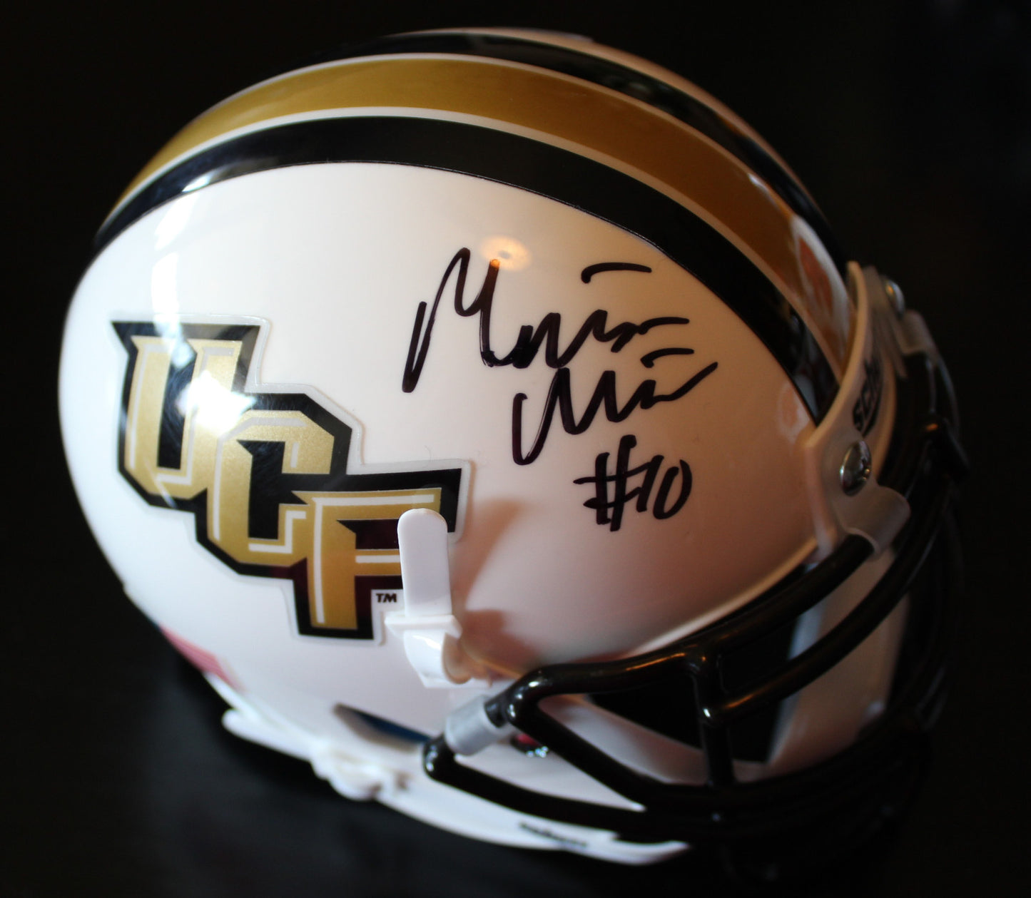 Mckenzie Milton Signed UCF Knights Mini Football Helmet w/COA Exact Proof